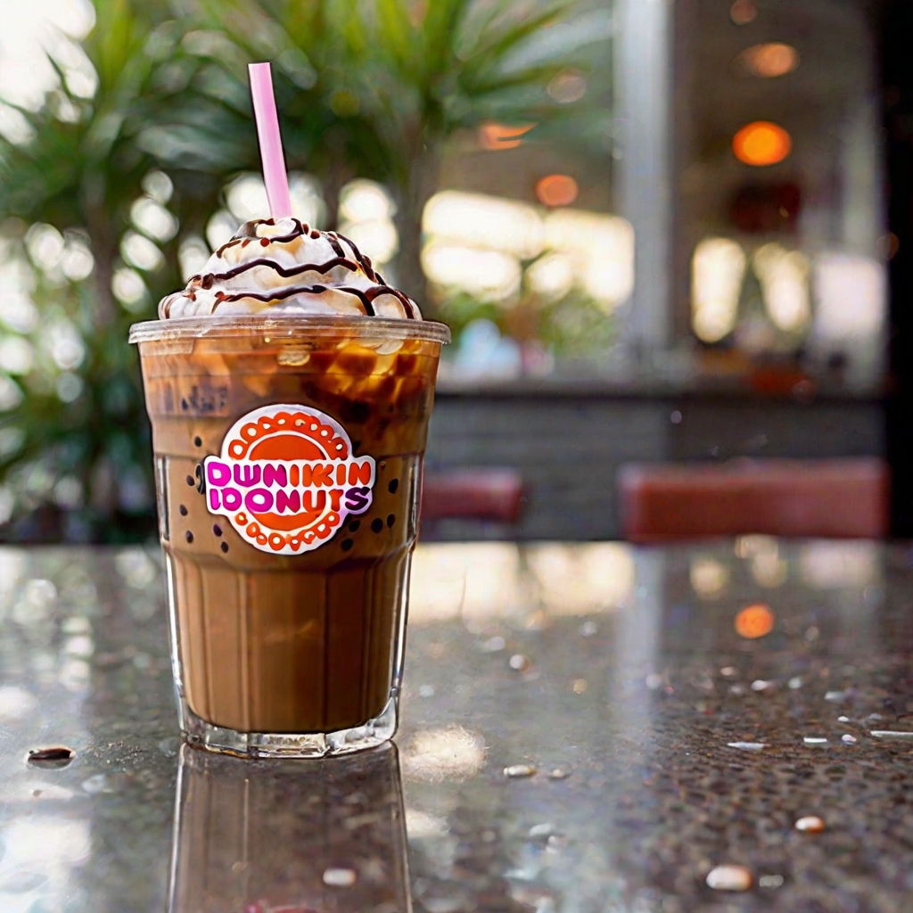 Dunkin Donuts iced coffee menu with price
