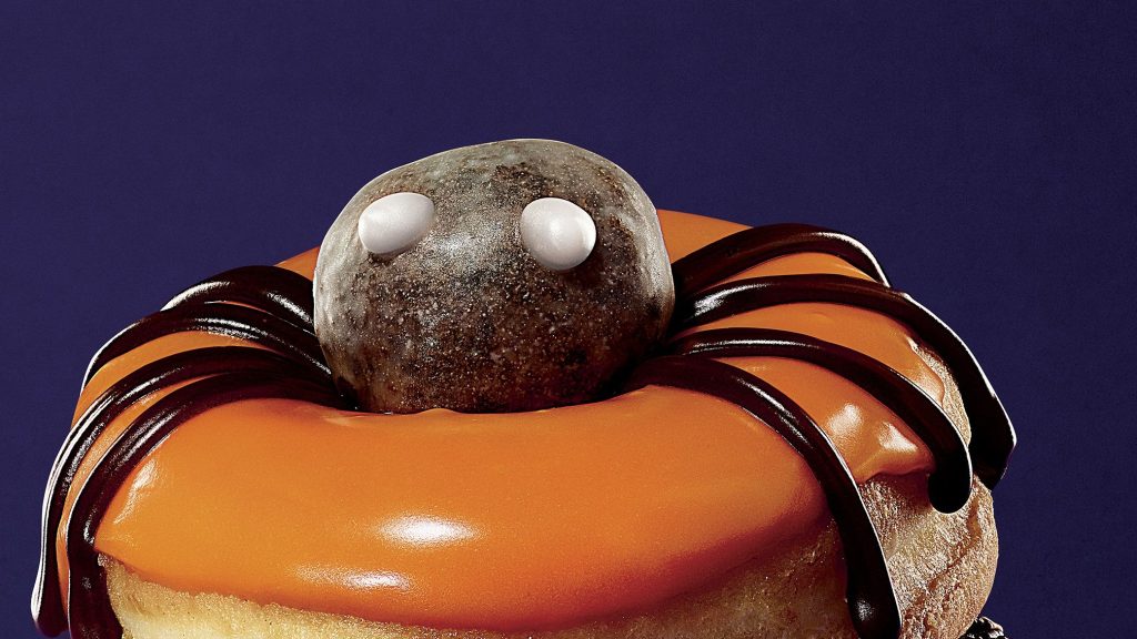 The Dunkin's Spider Donut for Halloween