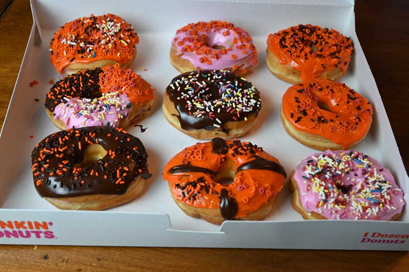 Halloween Donuts at Dunkin Donuts
